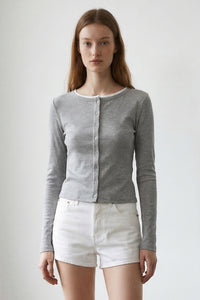 Button Front Knit Cardigan