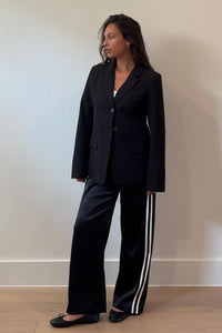 Fitted Waist Woven Blazer