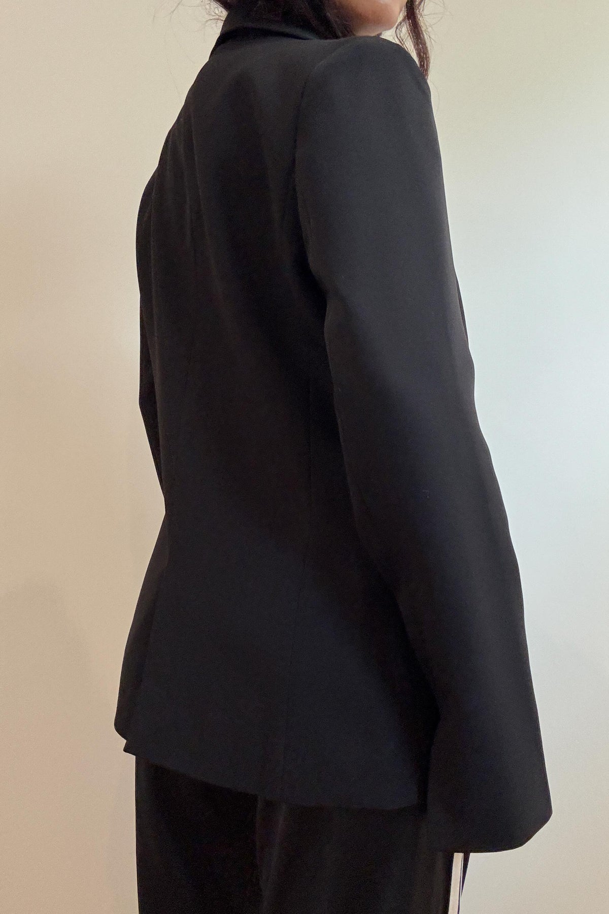 Fitted Waist Woven Blazer