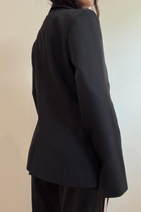Fitted Waist Woven Blazer
