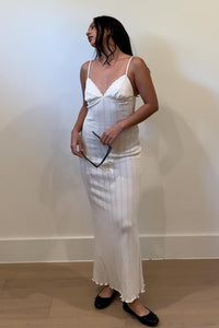 Pointelle Midi Dress