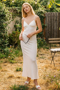 Pointelle Midi Dress