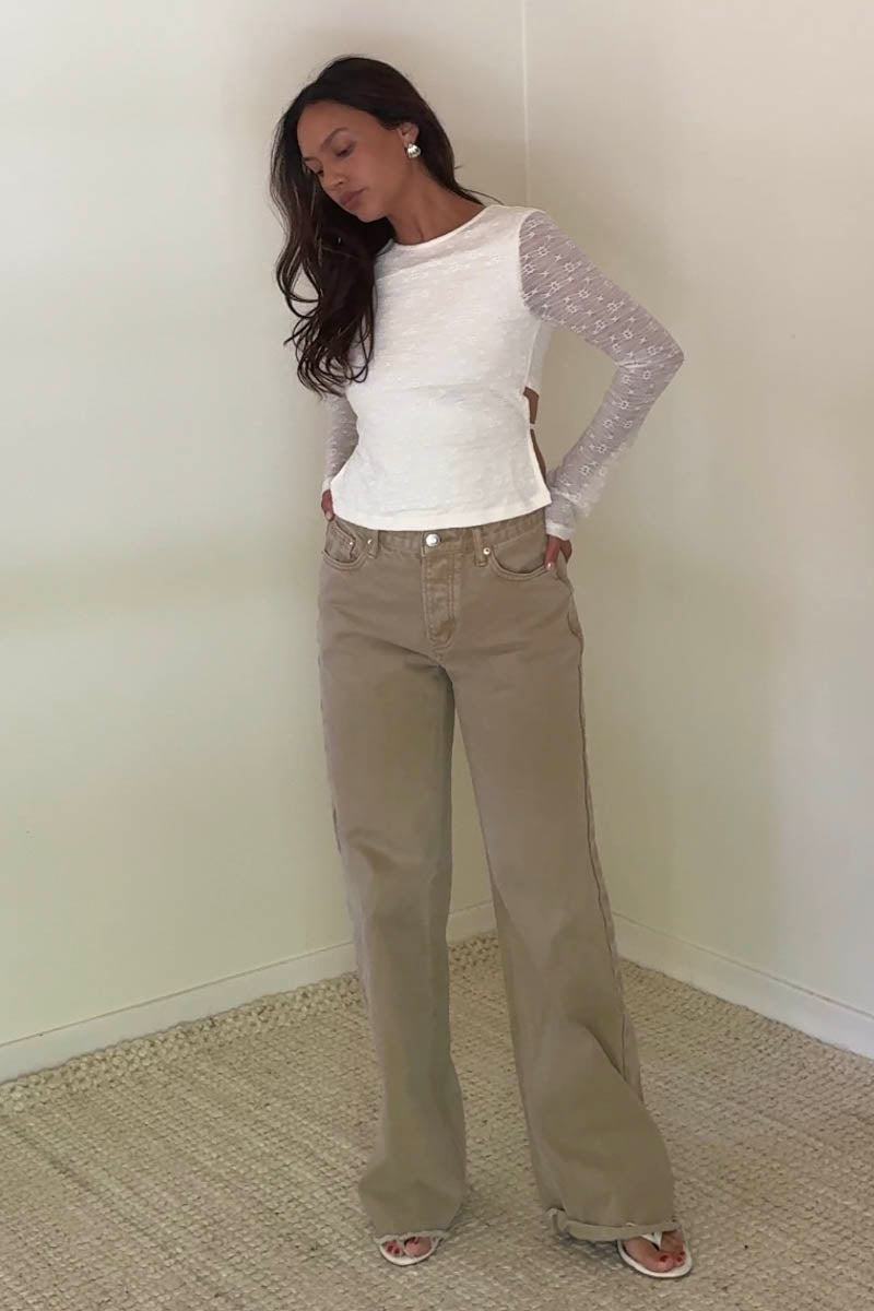 Tie Back Flared Sleeve Top