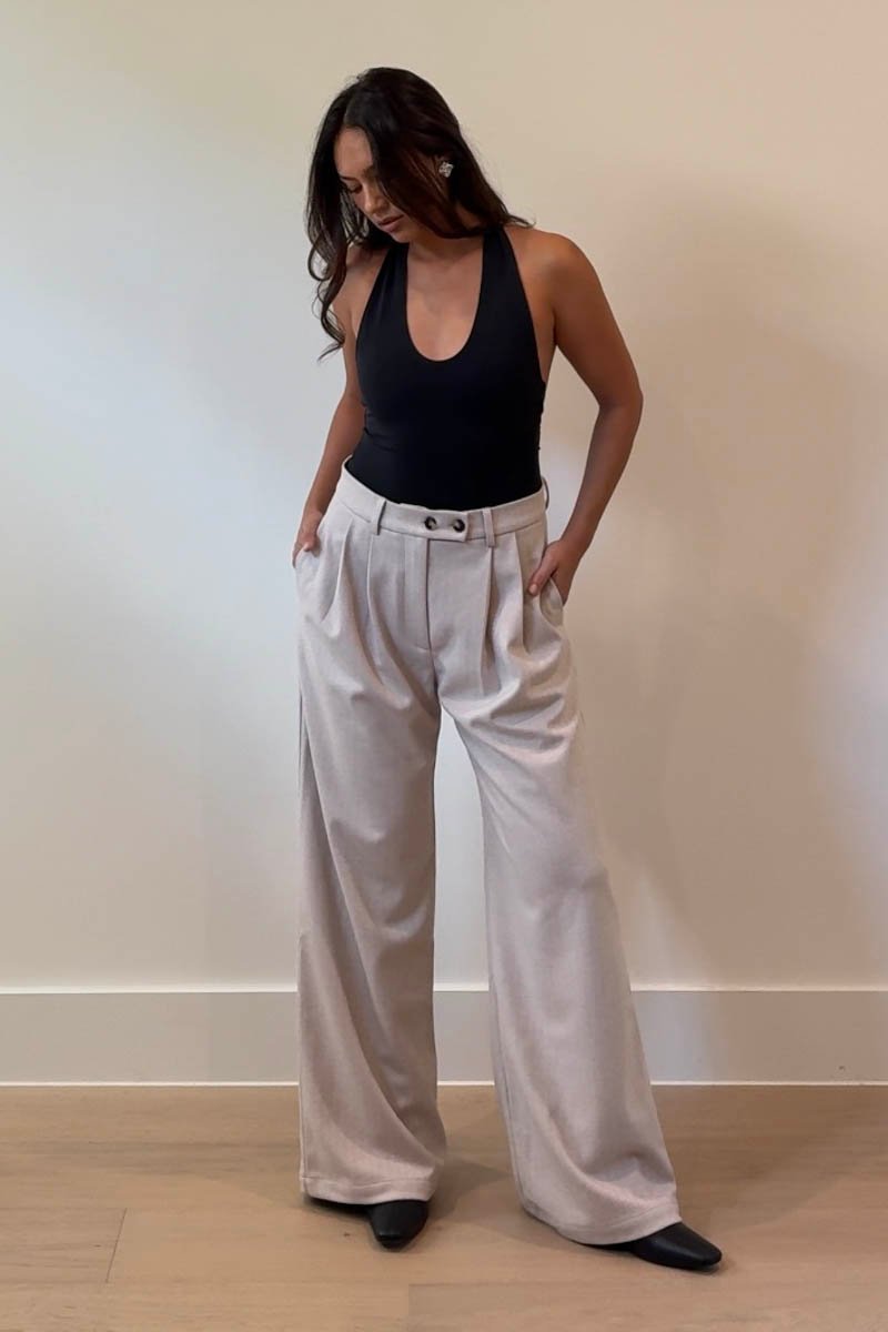 Wrapped Waist Wide Fit Trousers