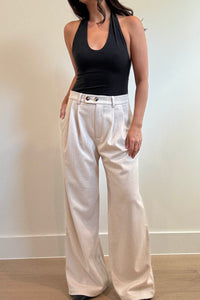 Wrapped Waist Wide Fit Trousers