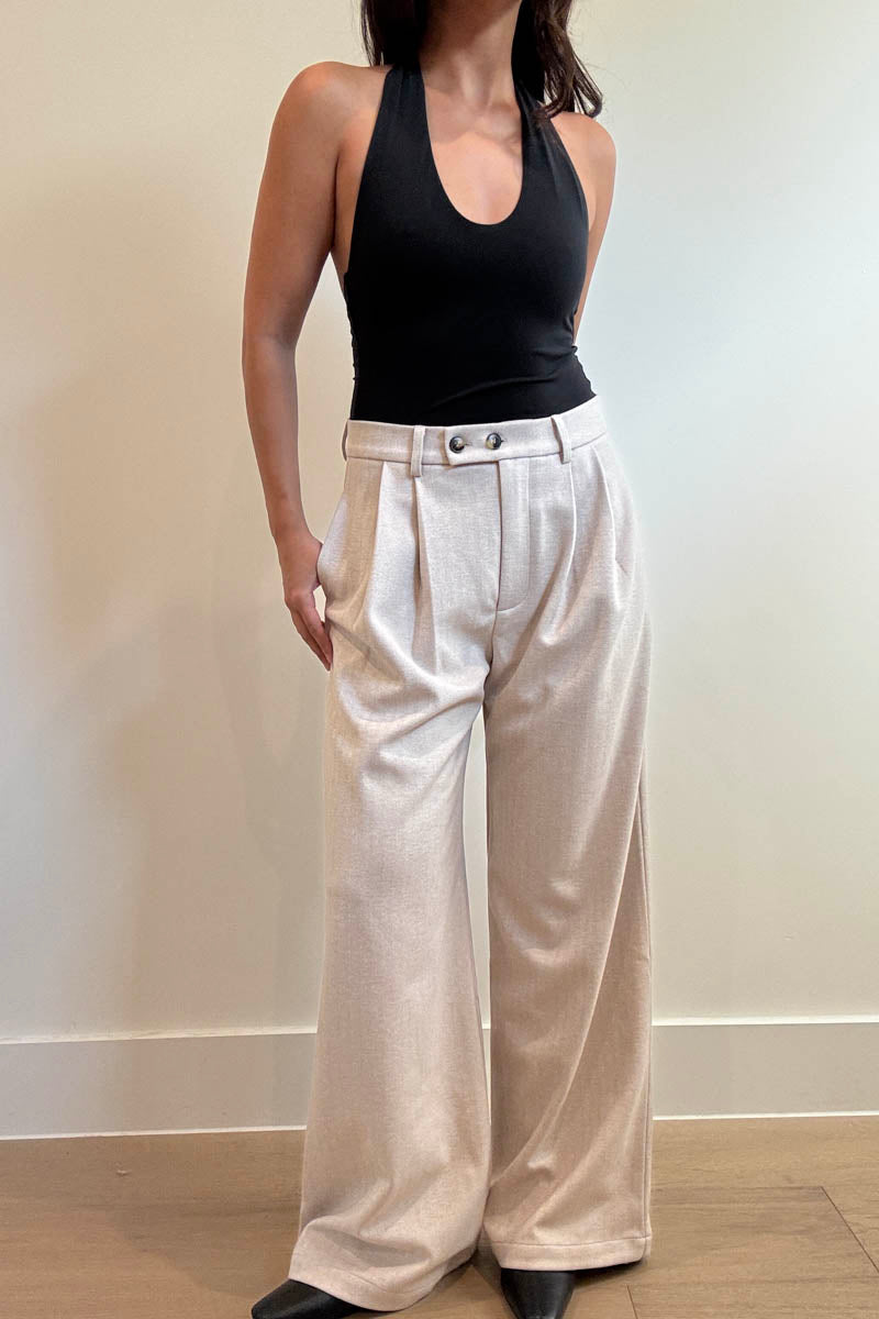 Wrapped Waist Wide Fit Trousers