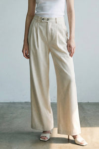 Wrapped Waist Wide Fit Trousers