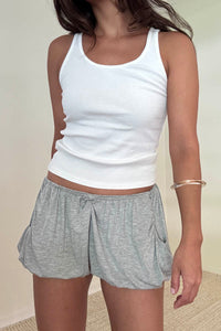 Low Waist Draped Mini Bloomer Shorts