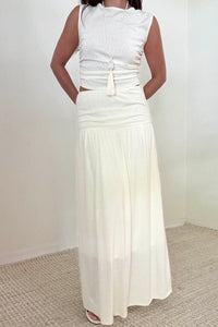 Knit Sleeveless Top Maxi Skirt Set