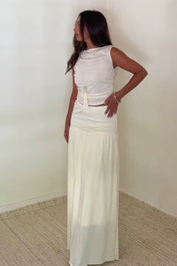 Knit Sleeveless Top Maxi Skirt Set