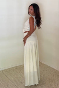 Knit Sleeveless Top Maxi Skirt Set