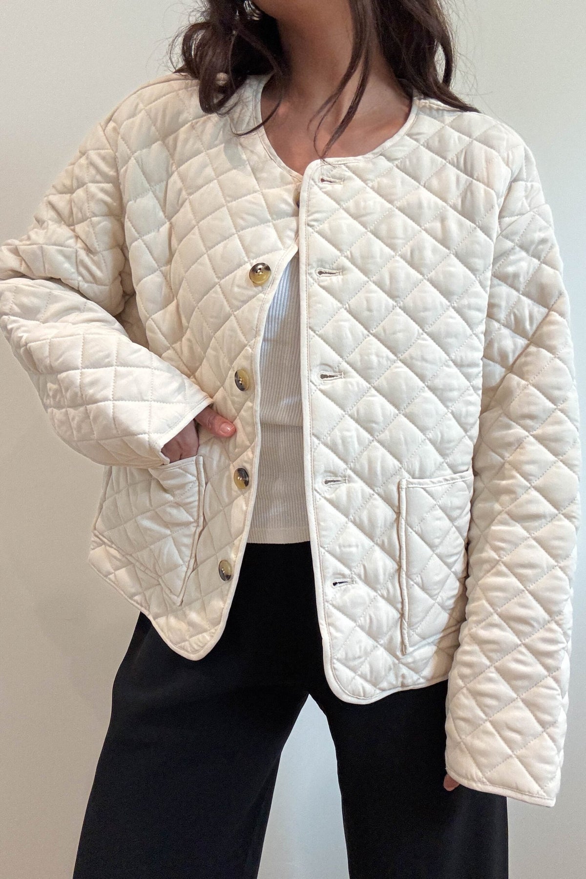 Padded Quilted Oversized Jacket