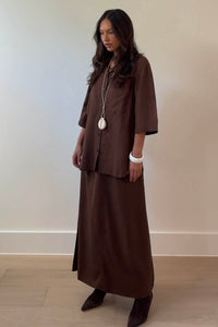 Linen Short Sleeve Oversized Shirt