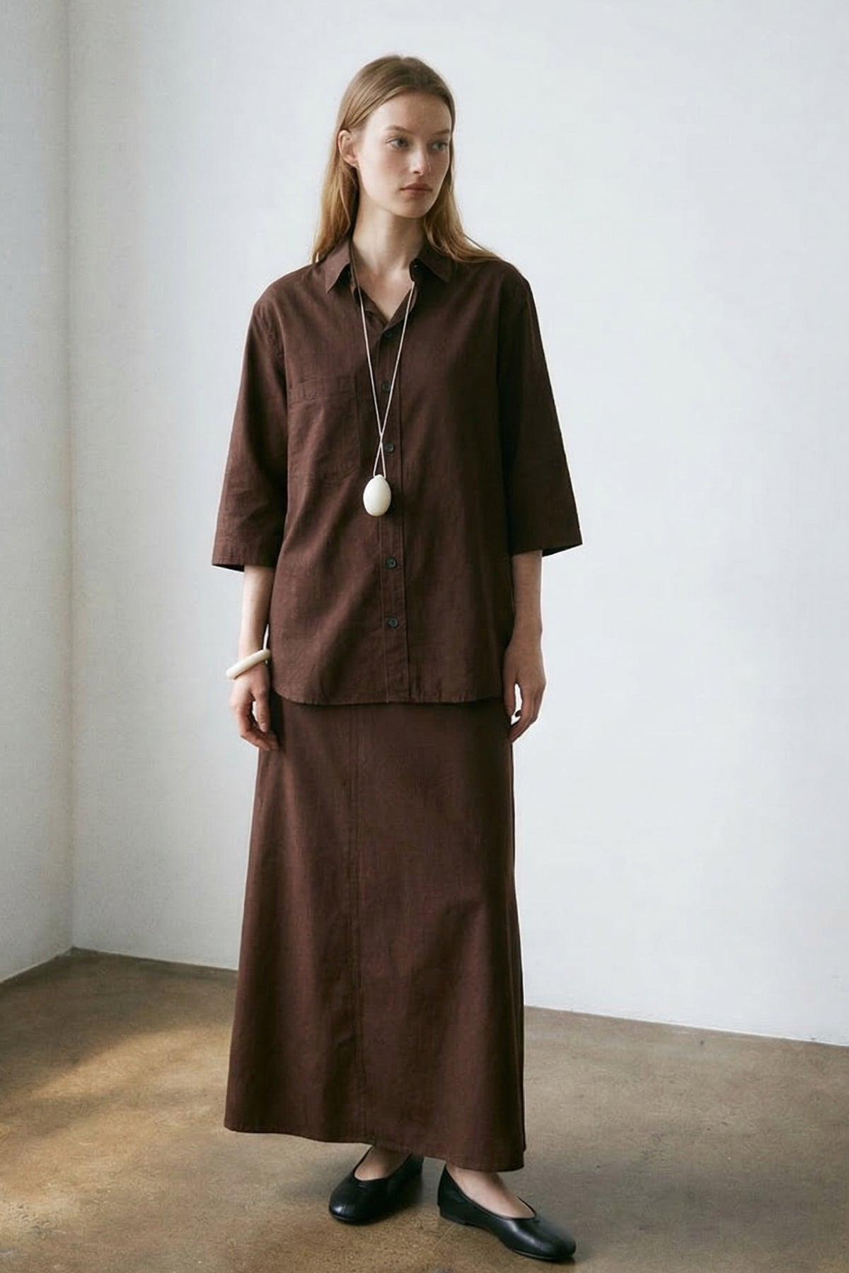 Linen Short Sleeve Oversized Shirt