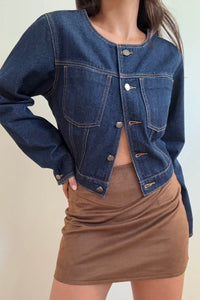 Faux Suede Low Waist Mini Skirt