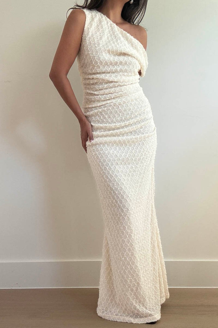 Off Shoulder Top Maxi Skirt Knit Set