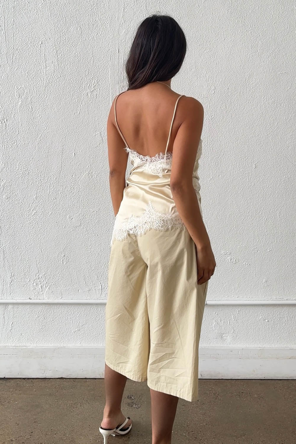 Pleated Cotton Jorts