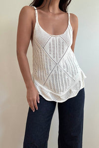 Crochet Knit Sweater Tank
