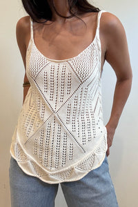 Crochet Knit Sweater Tank