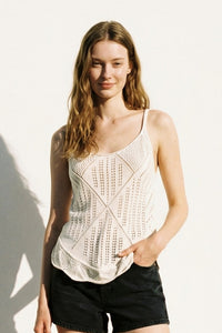 Crochet Knit Sweater Tank