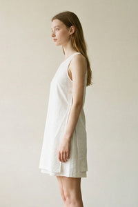 Side Split A-Line Sleeveless Mini Dress