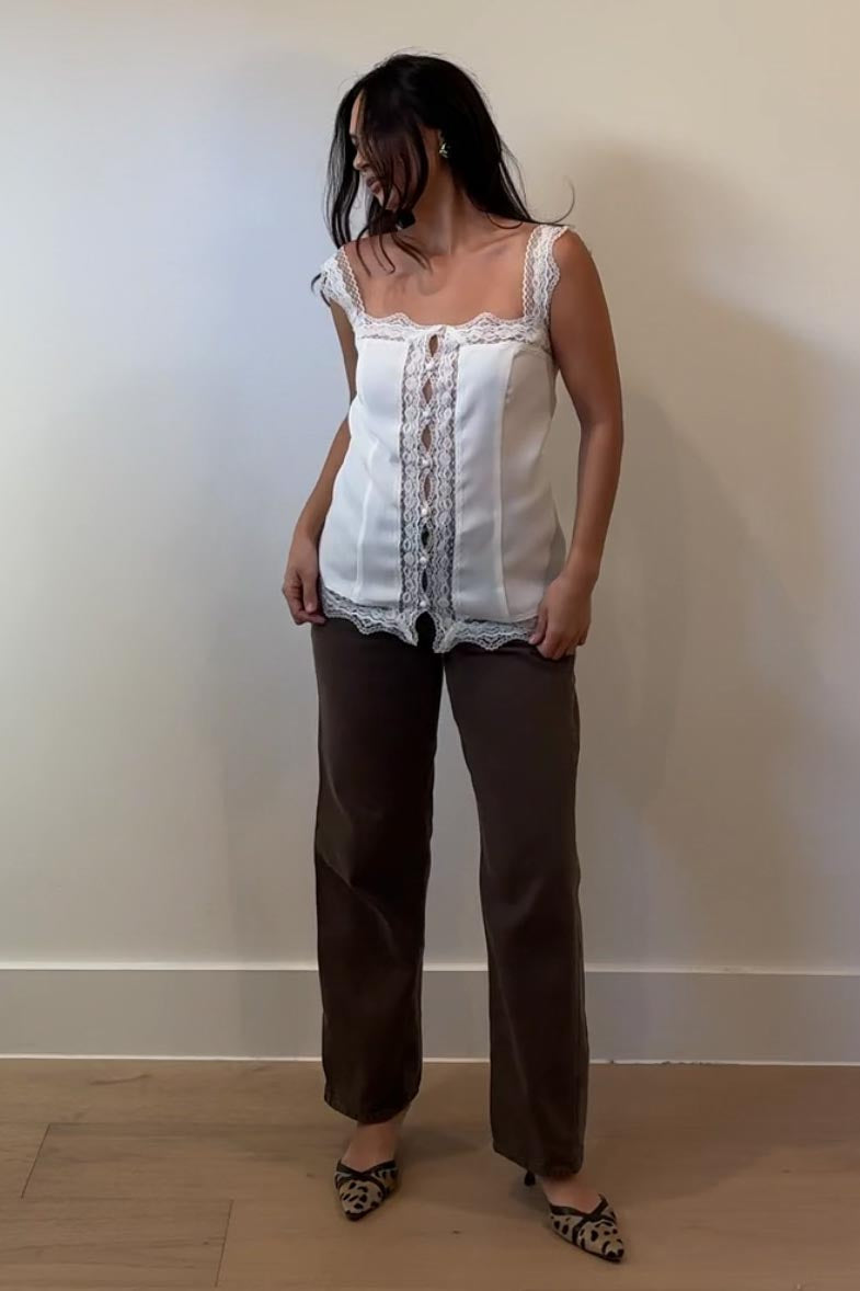 Lace Trim Camisole Top