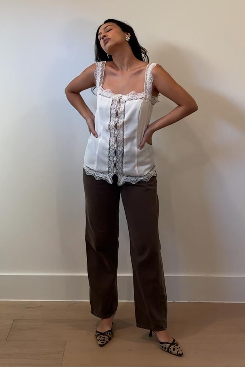 Lace Trim Camisole Top