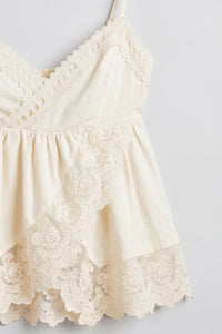 Babydoll Lace Trim Cami