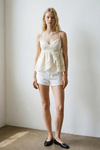 Babydoll Lace Trim Cami
