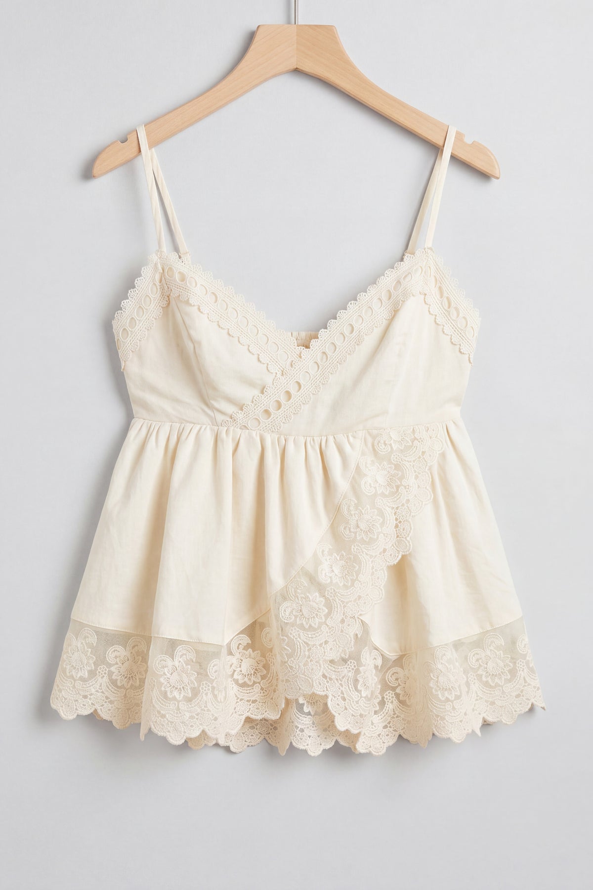 Babydoll Lace Trim Cami