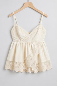 Babydoll Lace Trim Cami