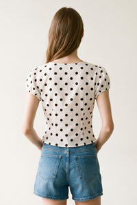 Polka Dot Blouse Top