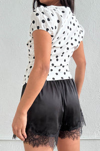 Polka Dot Blouse Top