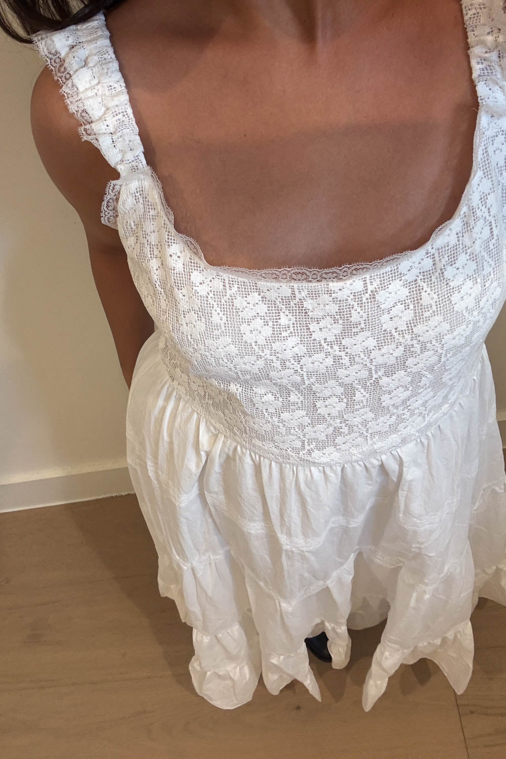 Tiered Ruffled Cotton Maxi Dress