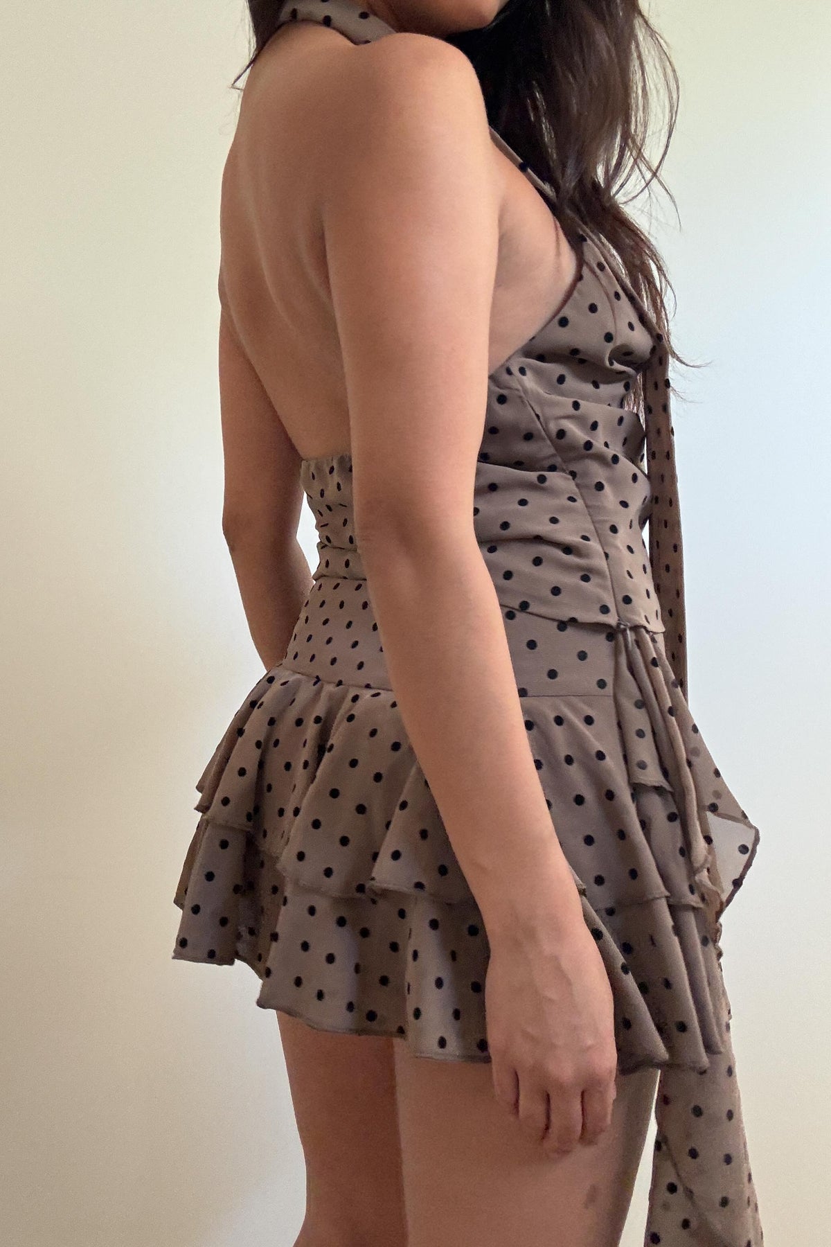 Polka Dot Ruffle Skort