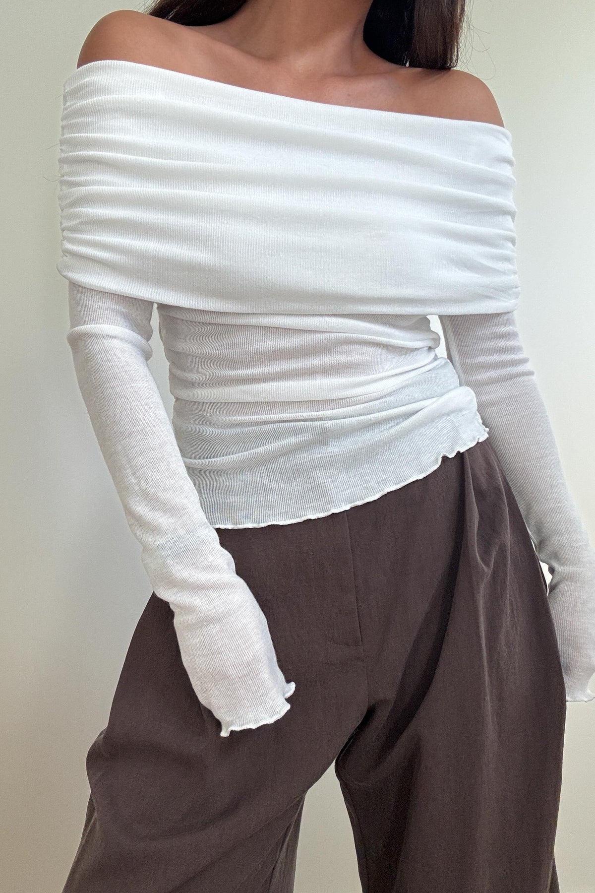 Double Pleat Woven Trousers