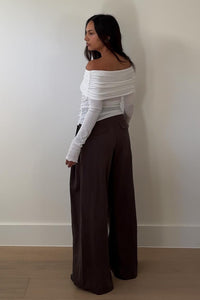 Double Pleat Woven Trousers