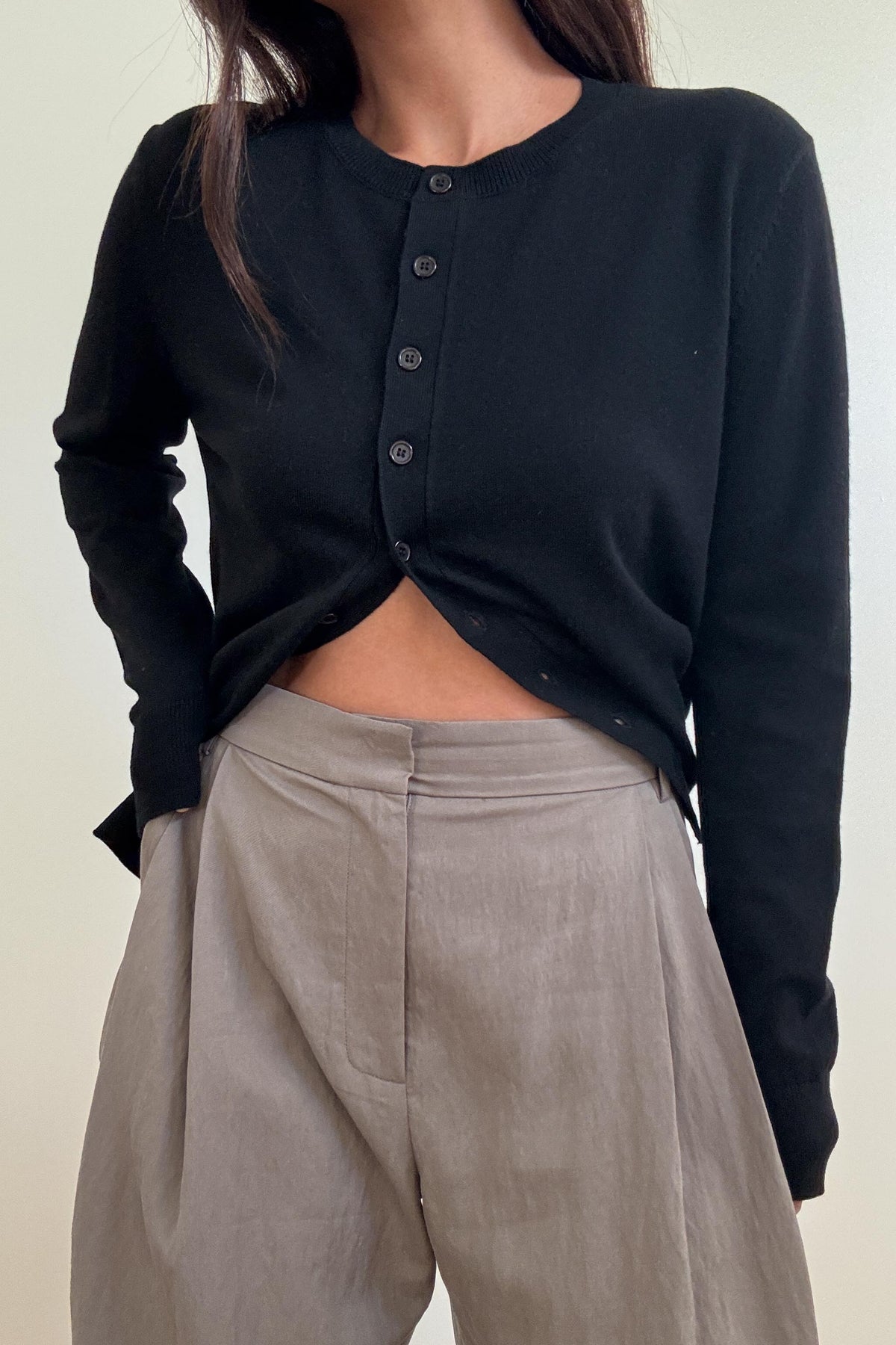 Double Pleat Woven Trousers
