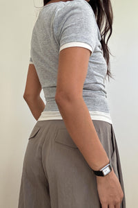 Double Pleat Woven Trousers