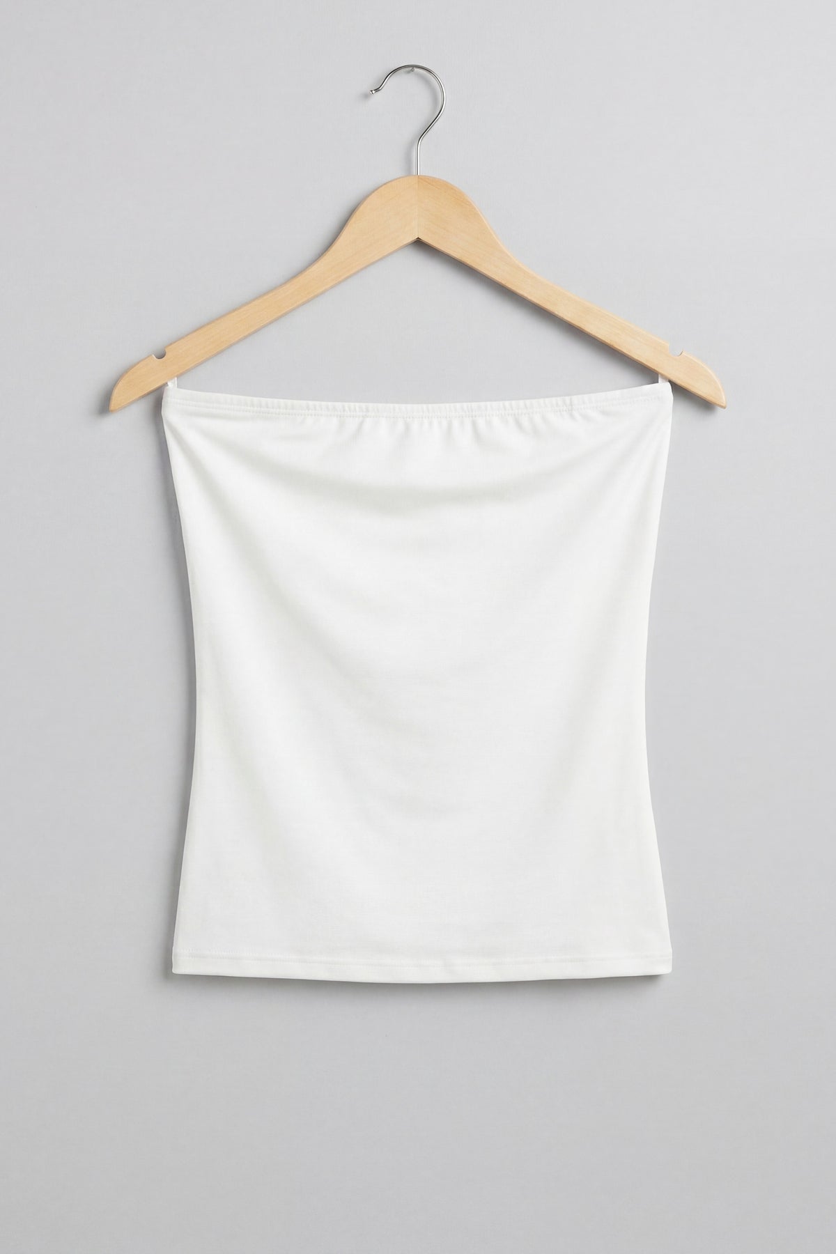 Strapless Woven Bandeau Top
