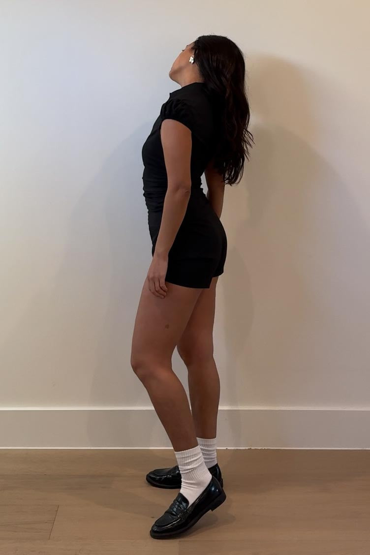 Zip Short Sleeve Blouse And Shorts Set