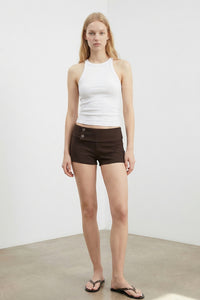 Fold Over Waist Woven Shorts