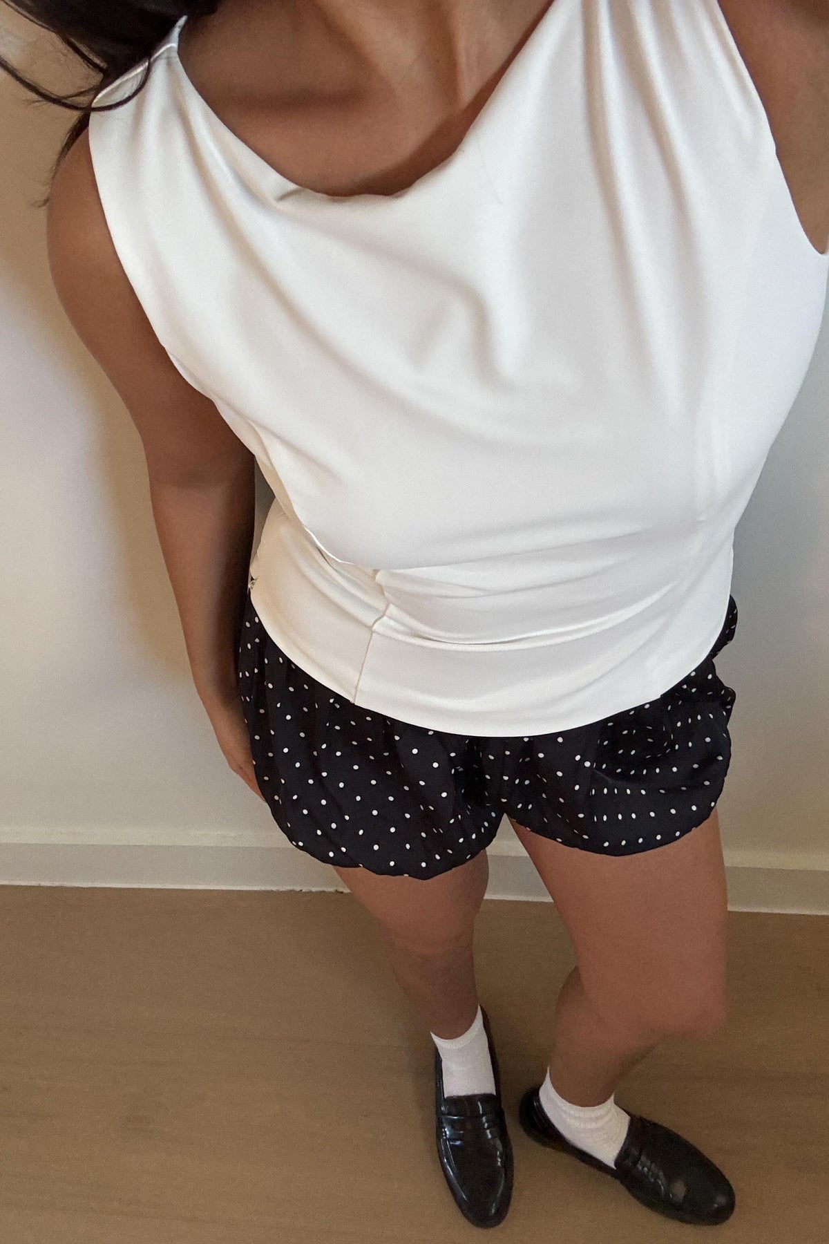 Stretch Boatneck Fitted Top