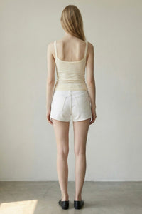 Baby Rib Scalloped Edge Tank