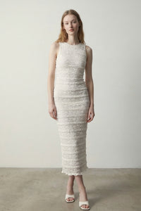 Lace Sleeveless Midi Dress