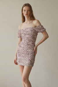 Ditsy Floral Ruched Dress