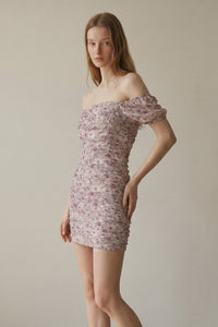 Ditsy Floral Ruched Dress