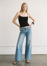 Low Rise Wide Leg Jeans