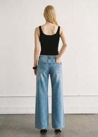 Low Rise Wide Leg Jeans