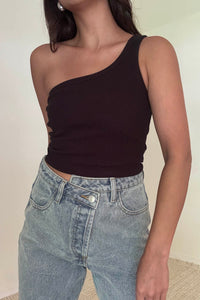 Knit One Shoulder Top